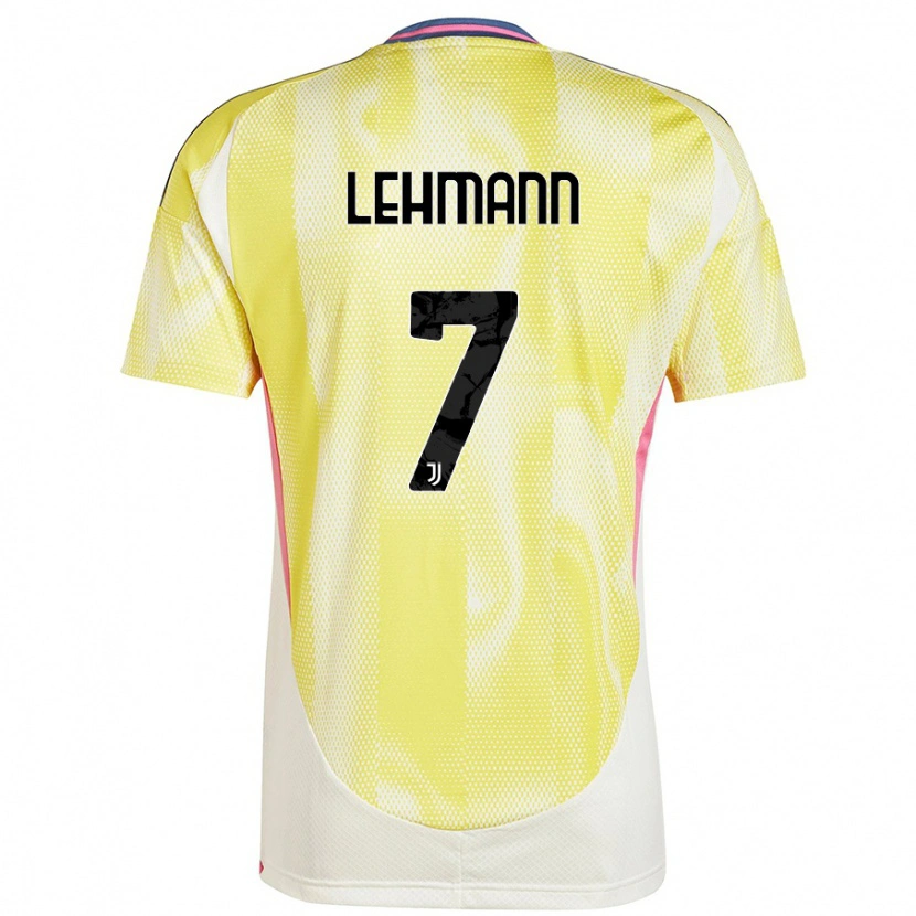 Danxen Herren Alisha Lehmann #7 Solargelb Auswärtstrikot Trikot 2024/25 T-Shirt Schweiz