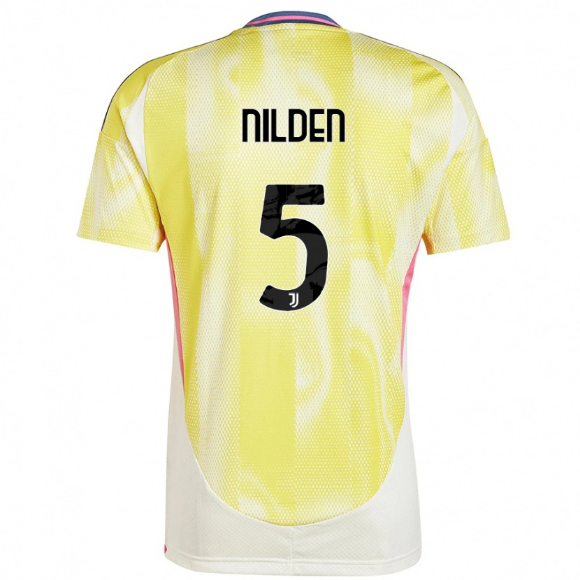 Danxen Herren Amanda Nilden #5 Solargelb Auswärtstrikot Trikot 2024/25 T-Shirt Schweiz