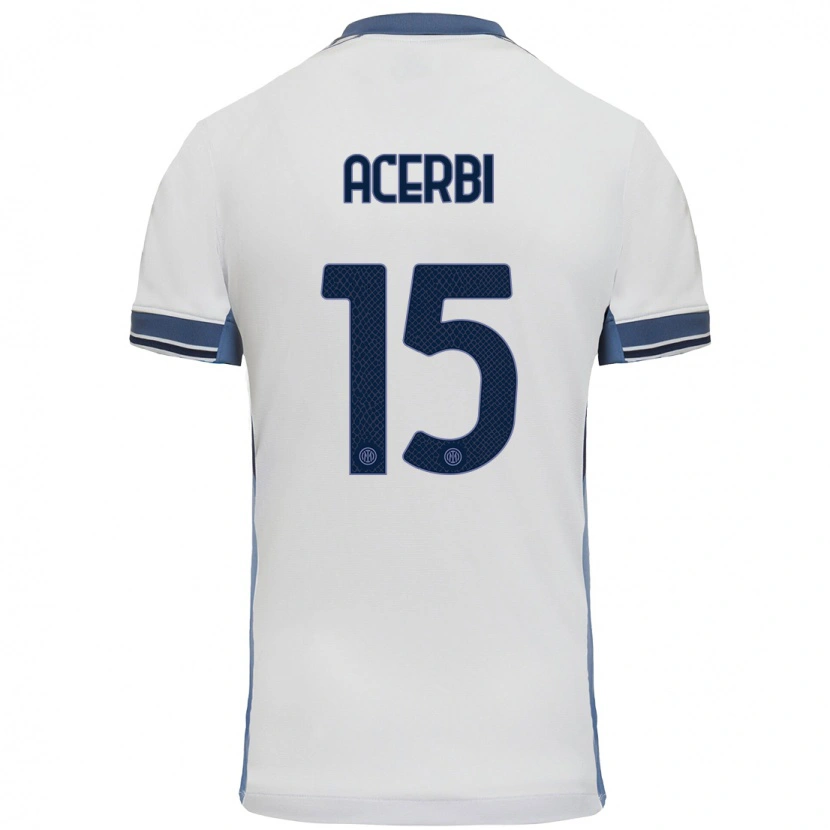 Danxen Herren Francesco Acerbi #15 Weißgrau Auswärtstrikot Trikot 2024/25 T-Shirt Schweiz