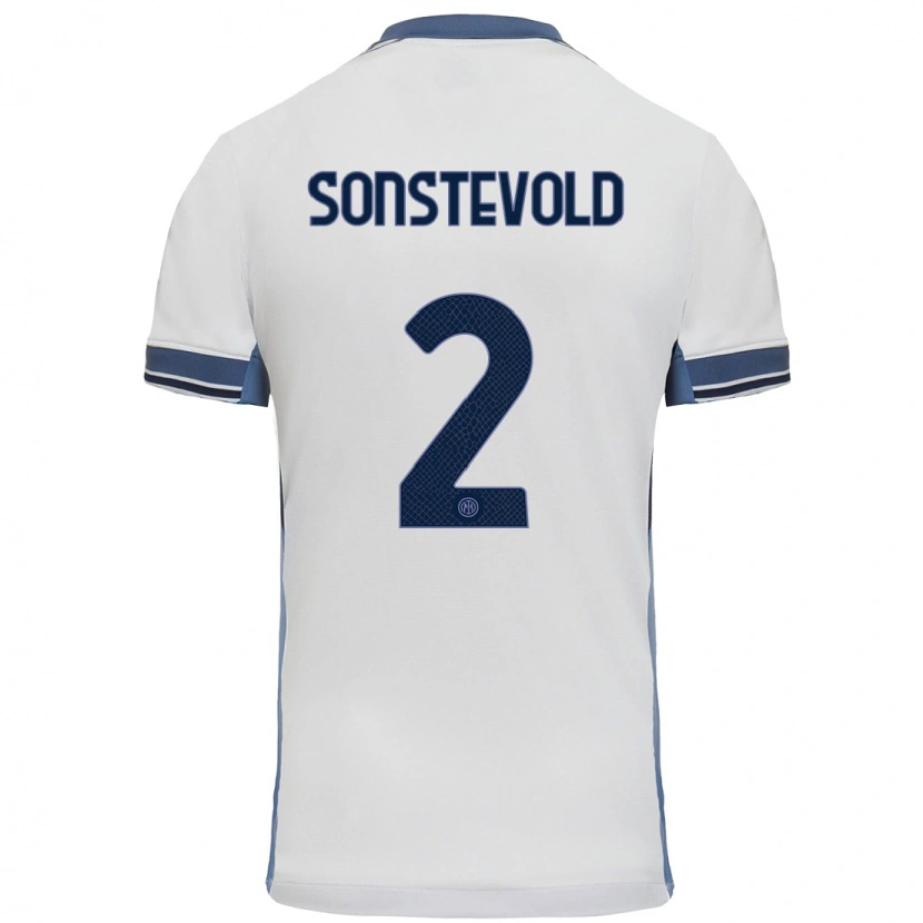 Danxen Herren Anja Sonstevold #2 Weißgrau Auswärtstrikot Trikot 2024/25 T-Shirt Schweiz