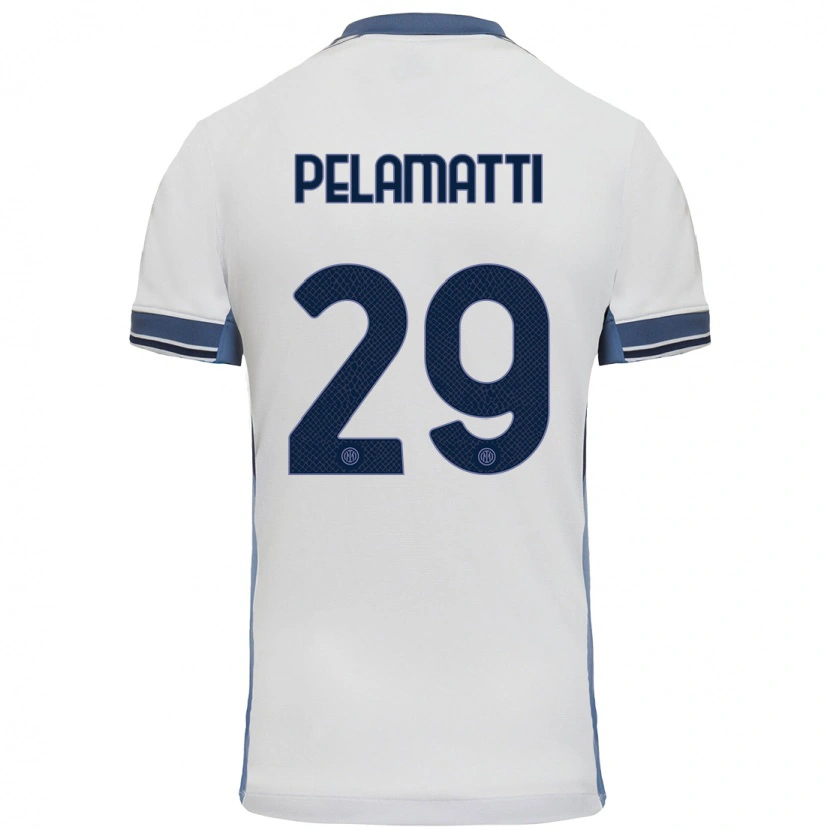 Danxen Herren Andrea Pelamatti #29 Weißgrau Auswärtstrikot Trikot 2024/25 T-Shirt Schweiz