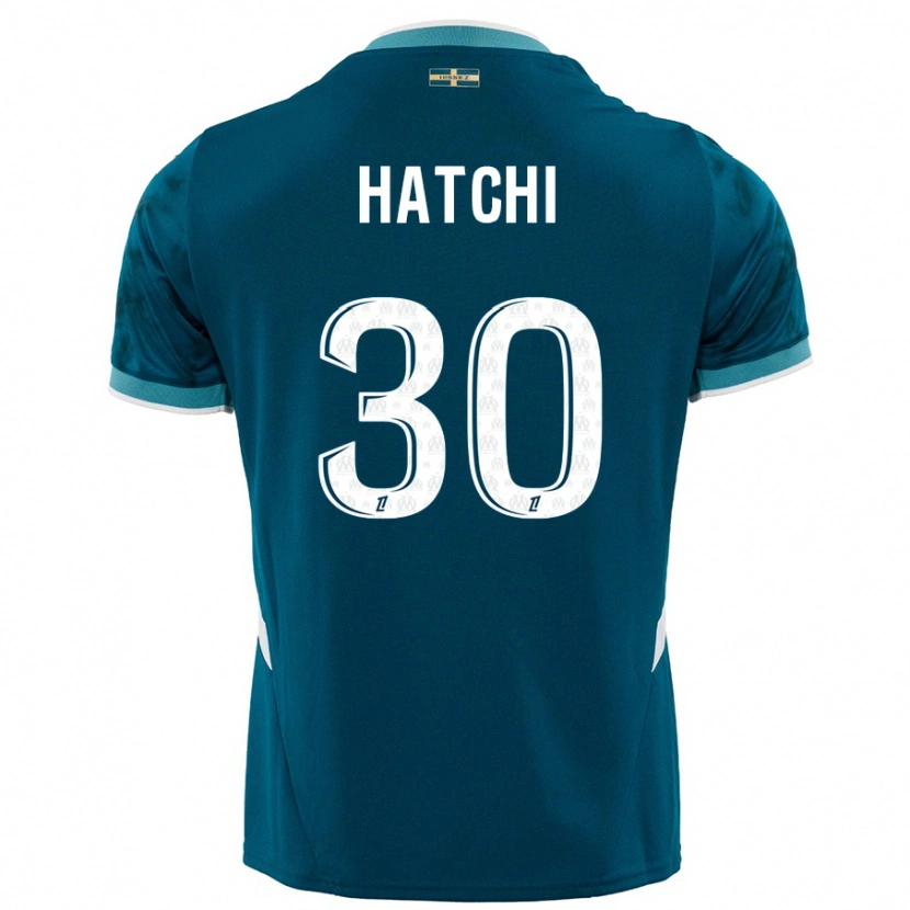 Danxen Herren Anaïs Hatchi #30 Türkisblau Auswärtstrikot Trikot 2024/25 T-Shirt Schweiz