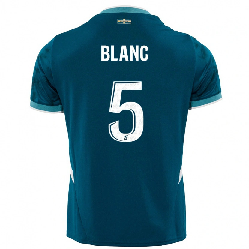 Danxen Herren Amandine Blanc #5 Türkisblau Auswärtstrikot Trikot 2024/25 T-Shirt Schweiz