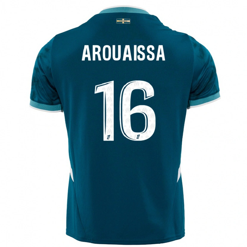 Danxen Herren Ines Arouaissa #16 Türkisblau Auswärtstrikot Trikot 2024/25 T-Shirt Schweiz