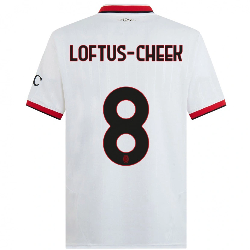 Danxen Herren Ruben Loftus-Cheek #8 Weiß Schwarz Rot Auswärtstrikot Trikot 2024/25 T-Shirt Schweiz