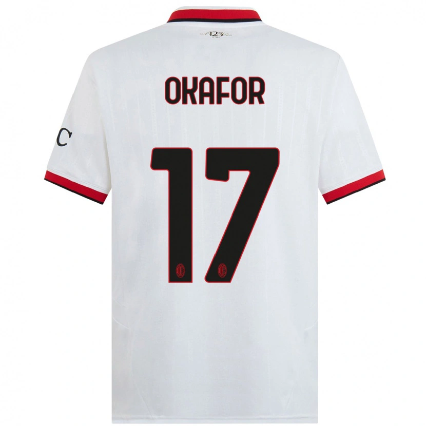 Danxen Herren Noah Okafor #17 Weiß Schwarz Rot Auswärtstrikot Trikot 2024/25 T-Shirt Schweiz