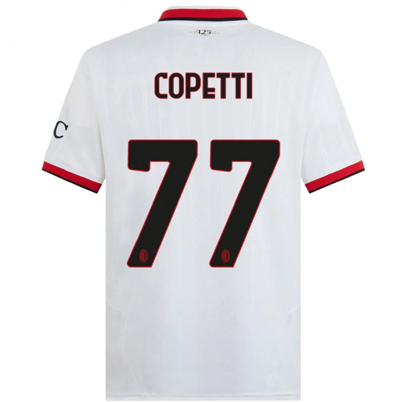 Danxen Herren Matilde Copetti #77 Weiß Schwarz Rot Auswärtstrikot Trikot 2024/25 T-Shirt Schweiz