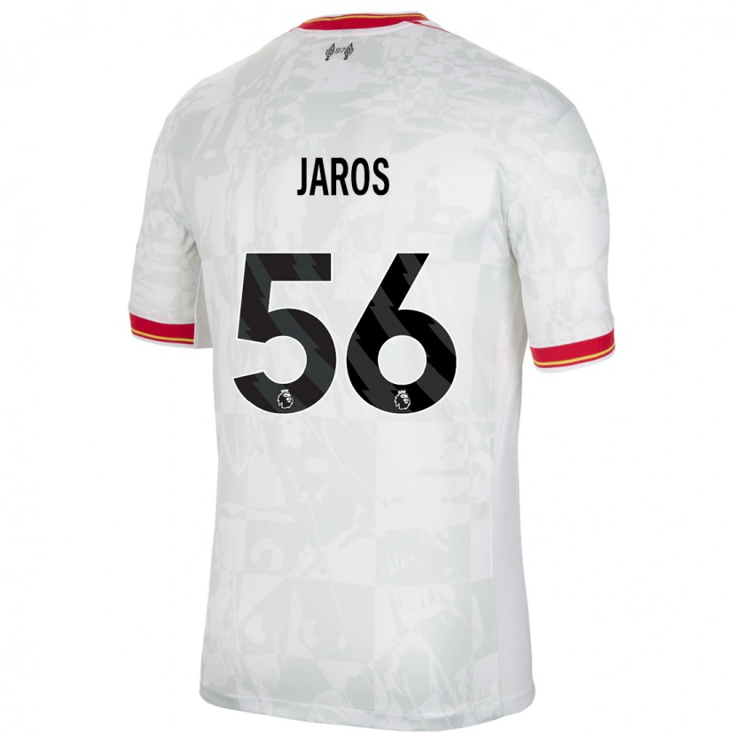 Danxen Herren Vitezslav Jaros #56 Weiß Rot Schwarz Ausweichtrikot Trikot 2024/25 T-Shirt Schweiz