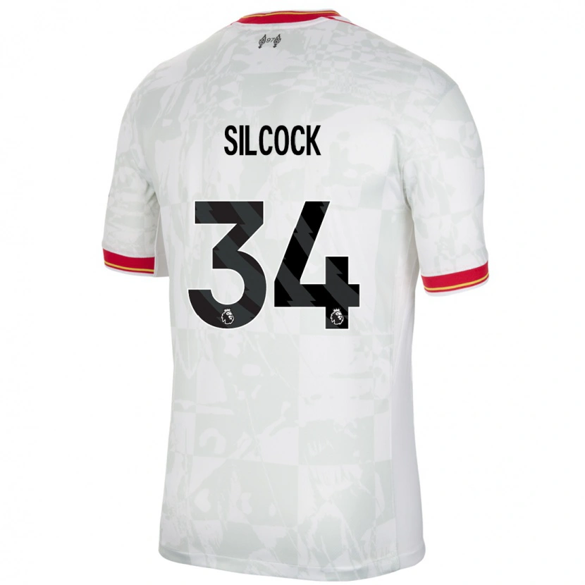 Danxen Herren Hannah Silcock #34 Weiß Rot Schwarz Ausweichtrikot Trikot 2024/25 T-Shirt Schweiz