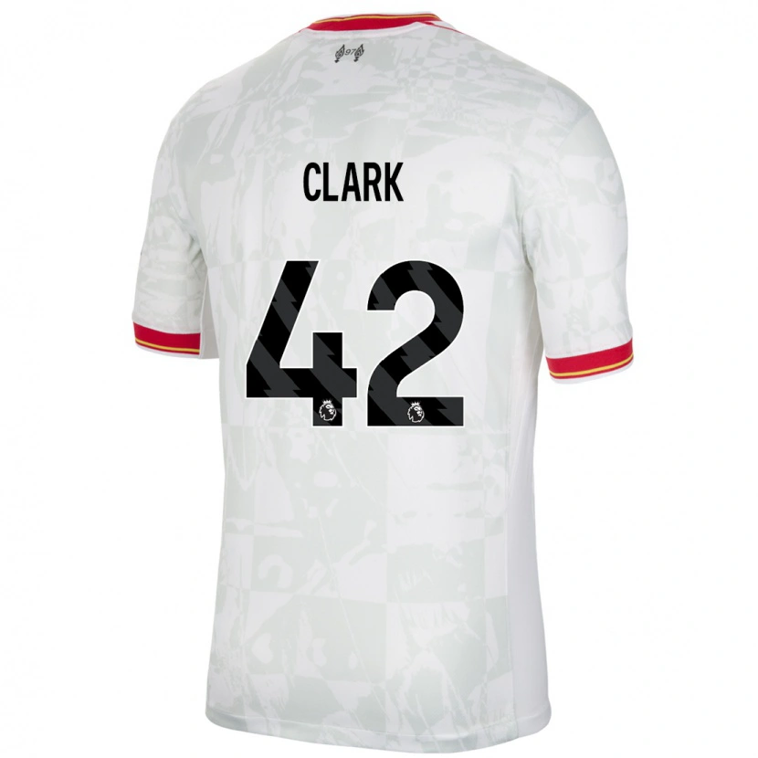 Danxen Herren Bobby Clark #42 Weiß Rot Schwarz Ausweichtrikot Trikot 2024/25 T-Shirt Schweiz