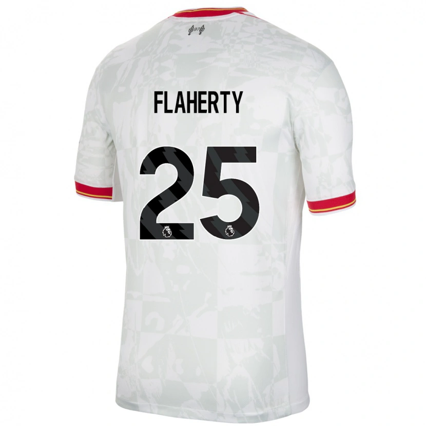 Danxen Herren Gilly Flaherty #25 Weiß Rot Schwarz Ausweichtrikot Trikot 2024/25 T-Shirt Schweiz