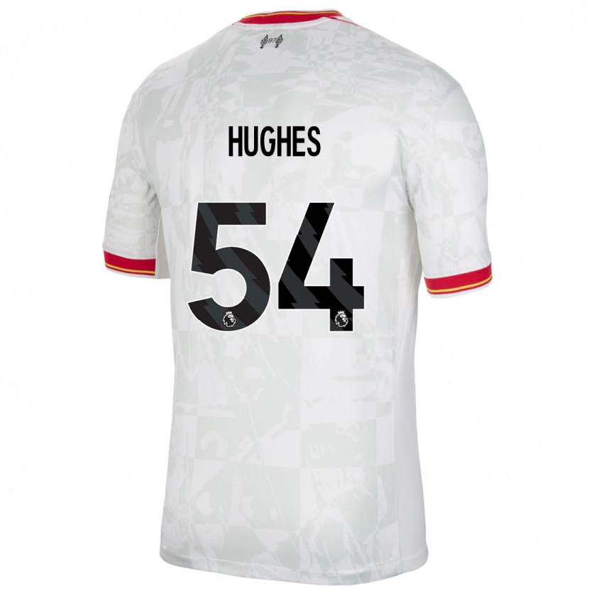 Danxen Herren Liam Hughes #54 Weiß Rot Schwarz Ausweichtrikot Trikot 2024/25 T-Shirt Schweiz