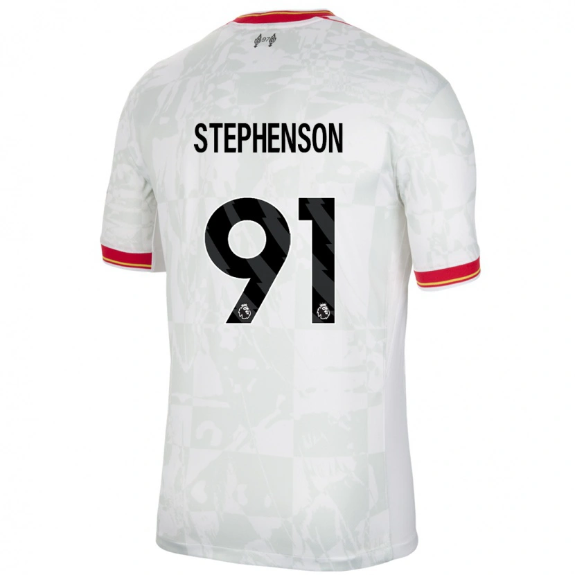 Danxen Herren Luca Stephenson #91 Weiß Rot Schwarz Ausweichtrikot Trikot 2024/25 T-Shirt Schweiz