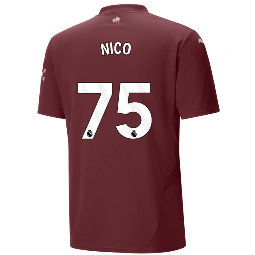 Danxen Herren Nico O'reilly #75 Kastanienbraun Ausweichtrikot Trikot 2024/25 T-Shirt Schweiz