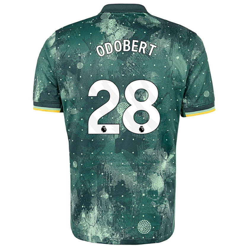 Danxen Herren Wilson Odobert #28 Mintgrün Ausweichtrikot Trikot 2024/25 T-Shirt Schweiz