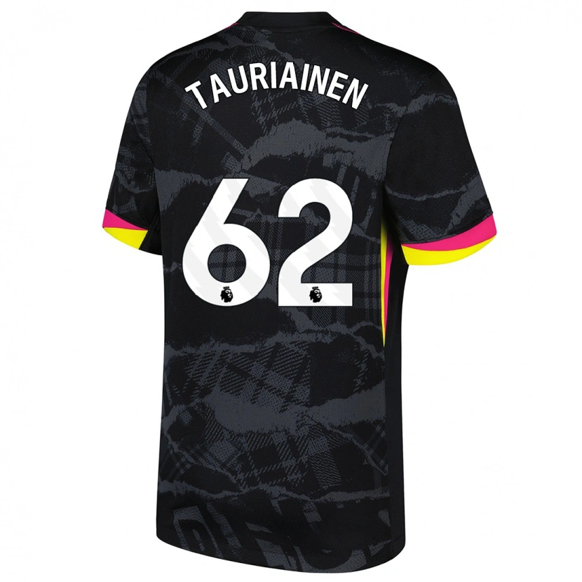 Danxen Herren Jimi Tauriainen #62 Schwarz Rosa Ausweichtrikot Trikot 2024/25 T-Shirt Schweiz