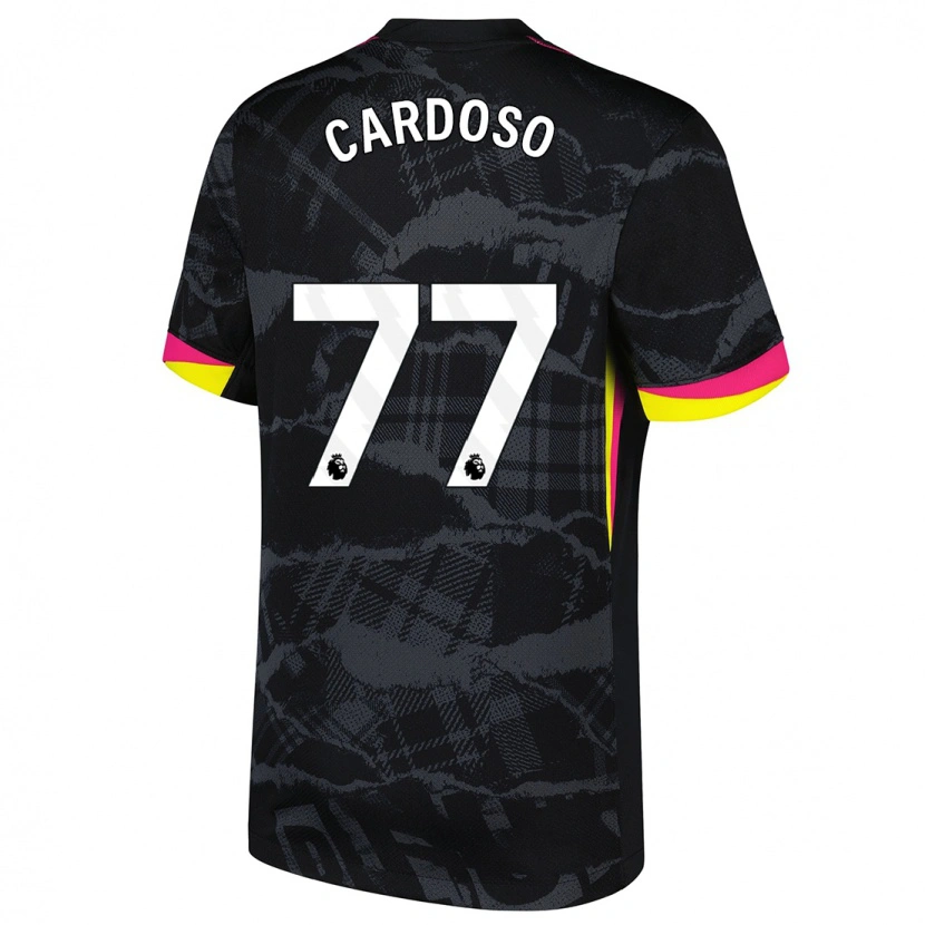 Danxen Herren Leo Cardoso #77 Schwarz Rosa Ausweichtrikot Trikot 2024/25 T-Shirt Schweiz