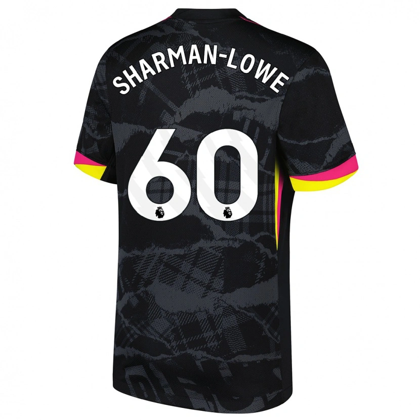 Danxen Herren Teddy Sharman-Lowe #60 Schwarz Rosa Ausweichtrikot Trikot 2024/25 T-Shirt Schweiz