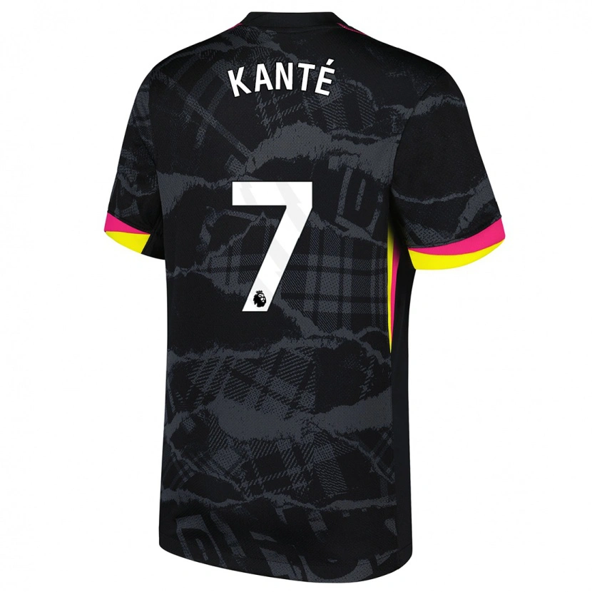 Danxen Herren N'golo Kante #7 Schwarz Rosa Ausweichtrikot Trikot 2024/25 T-Shirt Schweiz