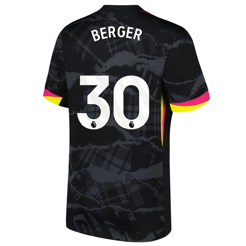 Danxen Herren Ann-Katrin Berger #30 Schwarz Rosa Ausweichtrikot Trikot 2024/25 T-Shirt Schweiz