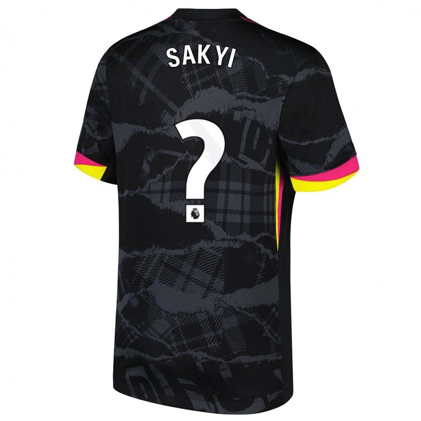 Danxen Herren Samuel Rak-Sakyi #0 Schwarz Rosa Ausweichtrikot Trikot 2024/25 T-Shirt Schweiz