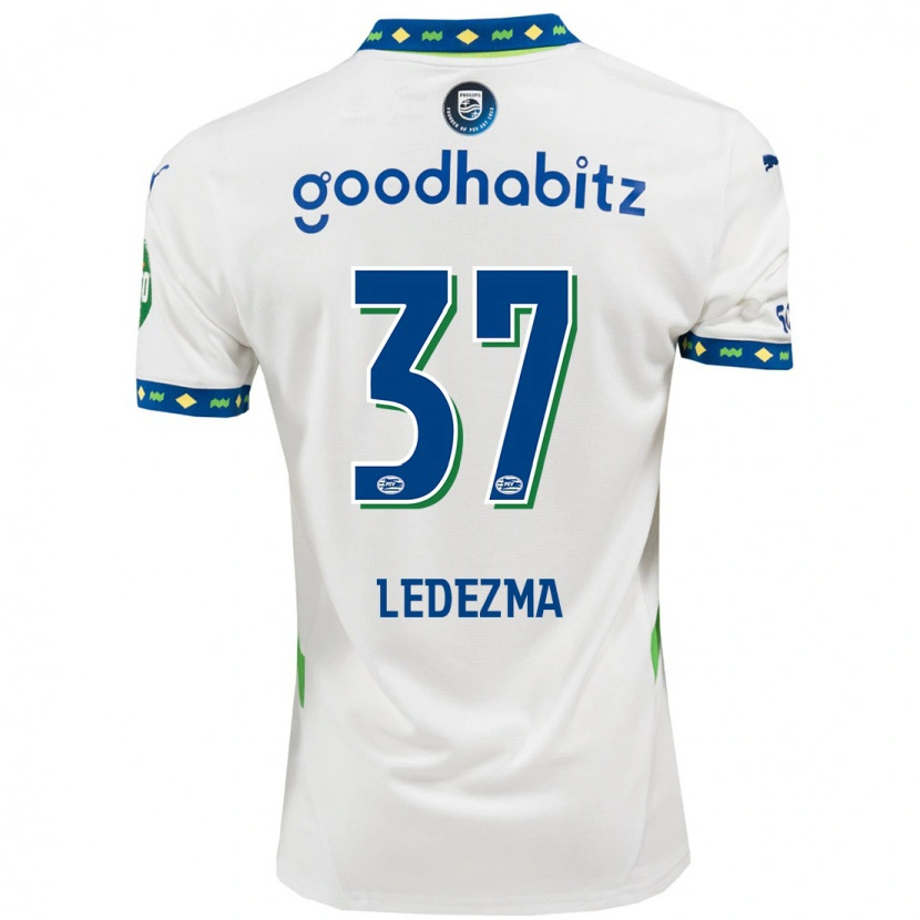 Danxen Herren Richard Ledezma #37 Weiß Dunkelblau Ausweichtrikot Trikot 2024/25 T-Shirt Schweiz