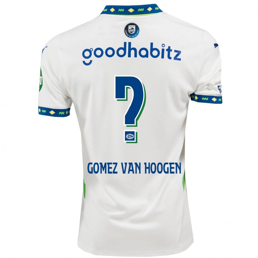 Danxen Herren Samuel Gomez Van Hoogen #0 Weiß Dunkelblau Ausweichtrikot Trikot 2024/25 T-Shirt Schweiz