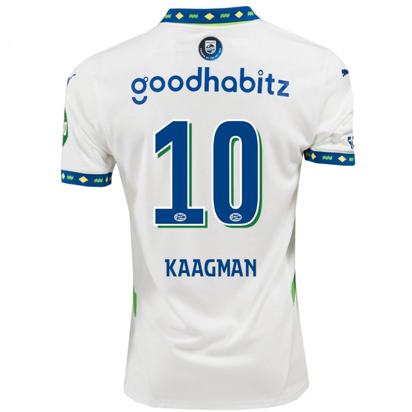 Danxen Herren Inessa Kaagman #10 Weiß Dunkelblau Ausweichtrikot Trikot 2024/25 T-Shirt Schweiz