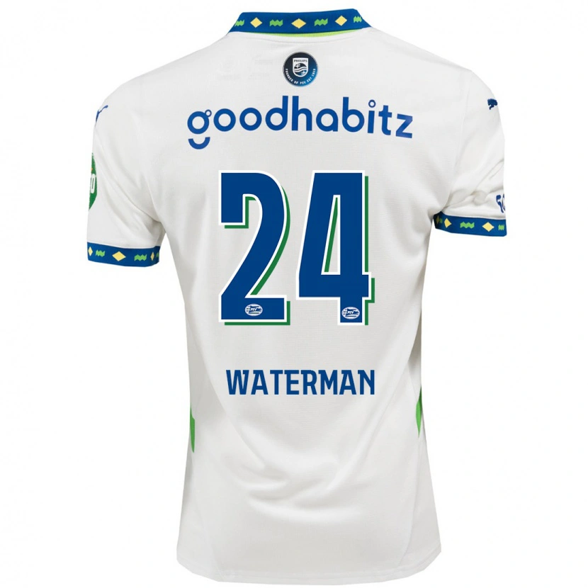 Danxen Herren Boy Waterman #24 Weiß Dunkelblau Ausweichtrikot Trikot 2024/25 T-Shirt Schweiz