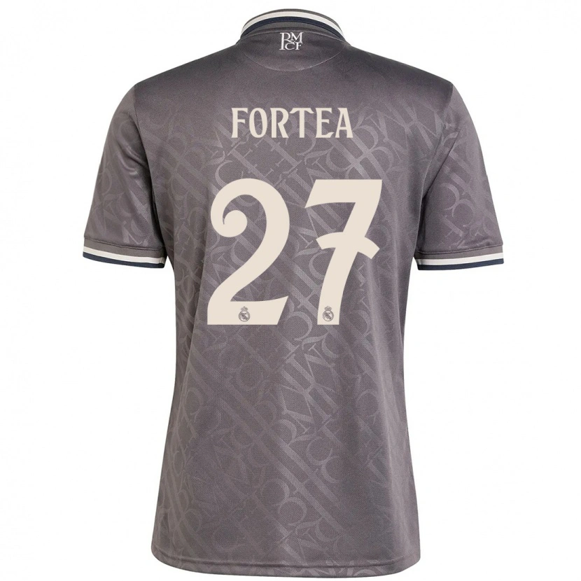 Danxen Herren Jesús Fortea #27 Anthrazit Ausweichtrikot Trikot 2024/25 T-Shirt Schweiz