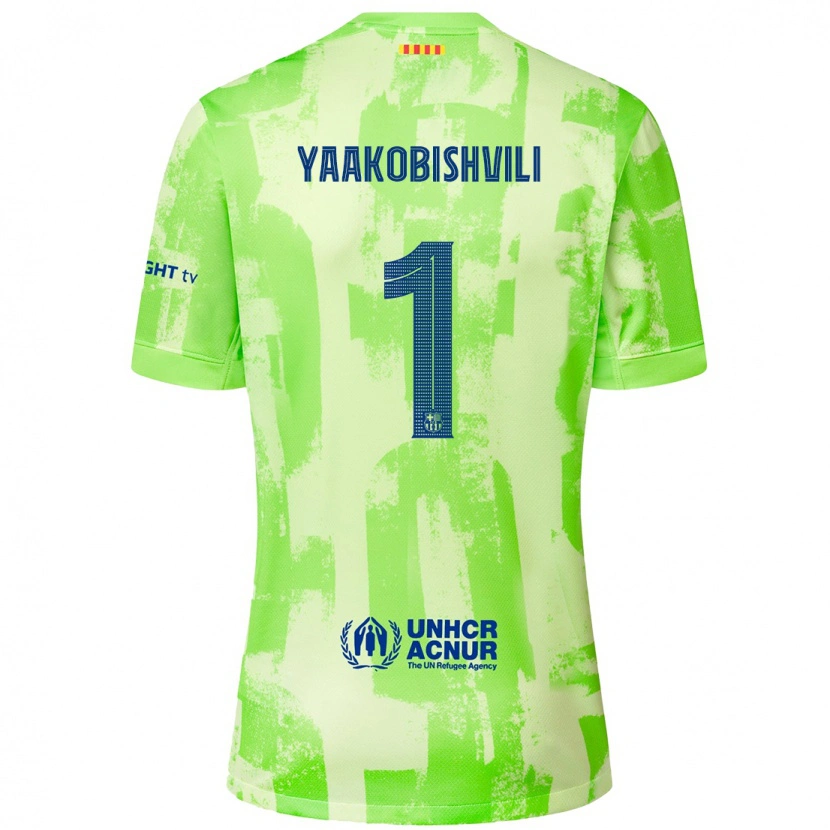 Danxen Herren Áron Yaakobishvili #1 Limettengrün Ausweichtrikot Trikot 2024/25 T-Shirt Schweiz