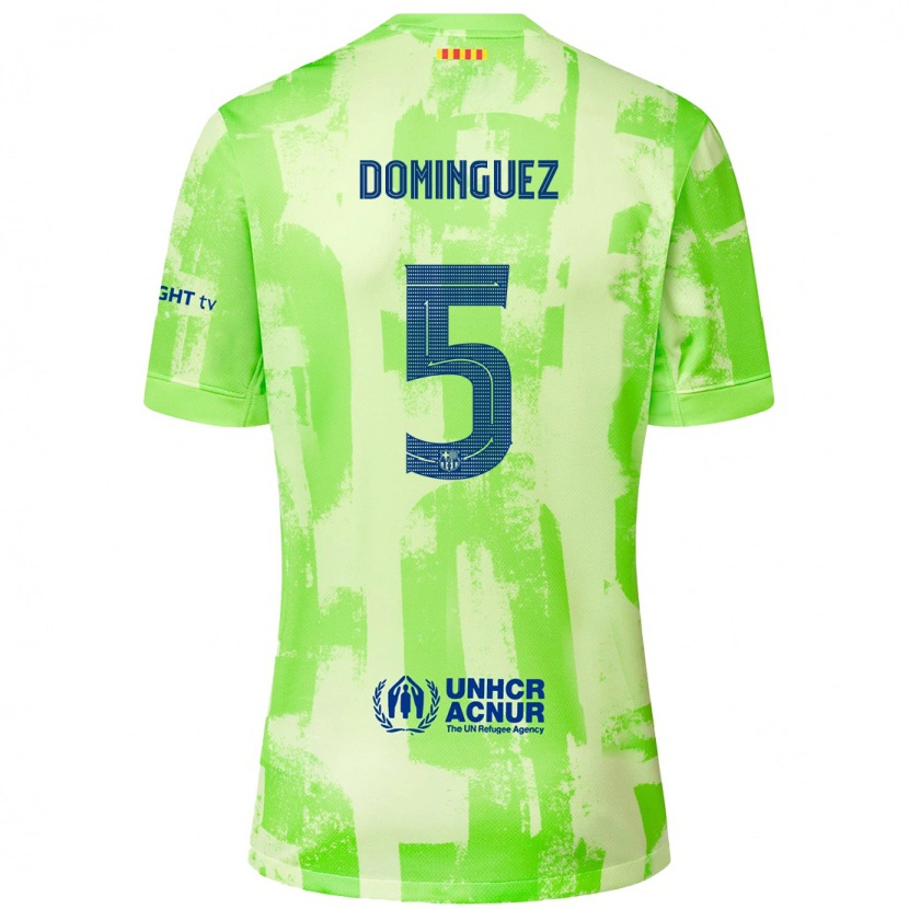 Danxen Herren Sergi Domínguez #5 Limettengrün Ausweichtrikot Trikot 2024/25 T-Shirt Schweiz