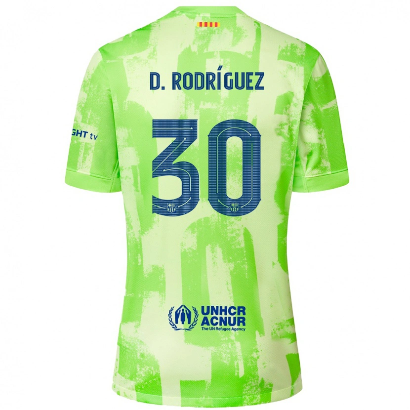 Danxen Herren Dani Rodríguez #30 Limettengrün Ausweichtrikot Trikot 2024/25 T-Shirt Schweiz