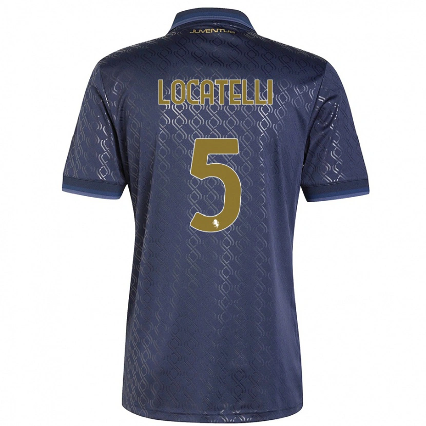 Danxen Herren Manuel Locatelli #5 Marineblau Ausweichtrikot Trikot 2024/25 T-Shirt Schweiz