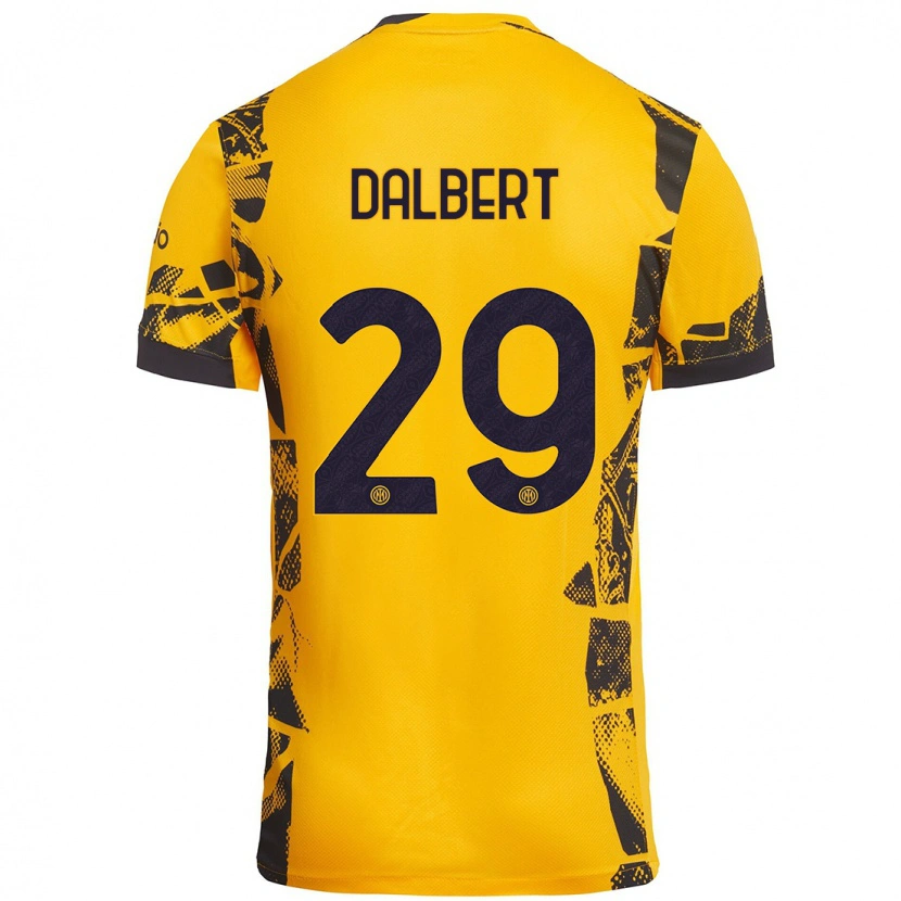 Danxen Herren Dalbert #29 Gold Schwarz Ausweichtrikot Trikot 2024/25 T-Shirt Schweiz