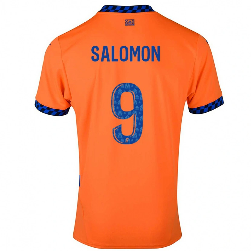 Danxen Herren Maeva Salomon #9 Orange Dunkelblau Ausweichtrikot Trikot 2024/25 T-Shirt Schweiz