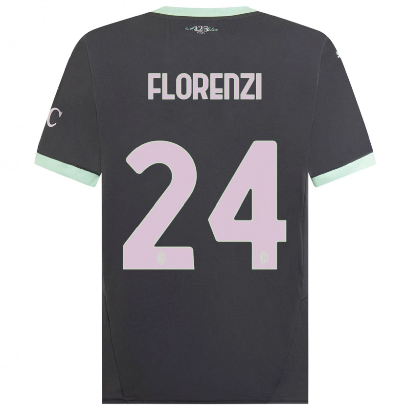 Danxen Herren Alessandro Florenzi #24 Grau Ausweichtrikot Trikot 2024/25 T-Shirt Schweiz