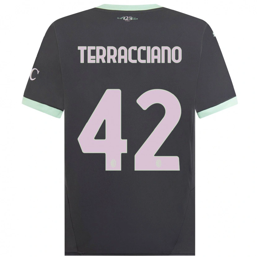 Danxen Herren Filippo Terracciano #42 Grau Ausweichtrikot Trikot 2024/25 T-Shirt Schweiz