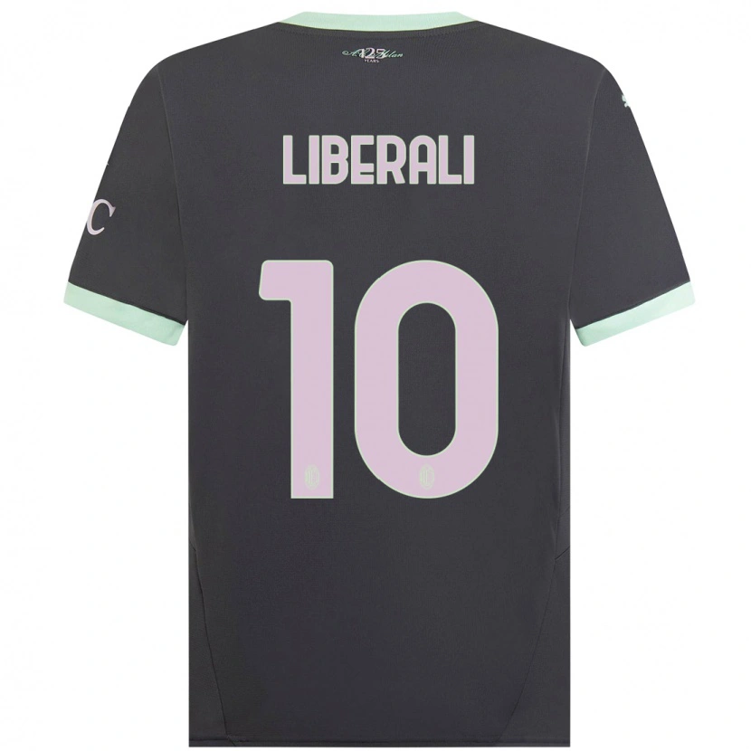 Danxen Herren Mattia Liberali #10 Grau Ausweichtrikot Trikot 2024/25 T-Shirt Schweiz