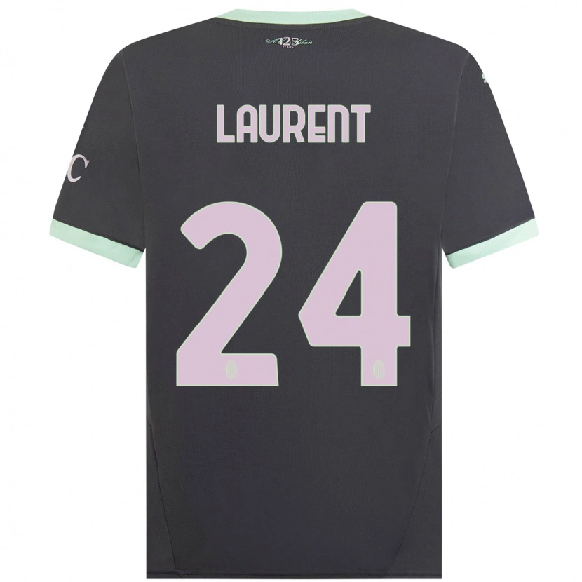 Danxen Herren Emelyne Laurent #24 Grau Ausweichtrikot Trikot 2024/25 T-Shirt Schweiz