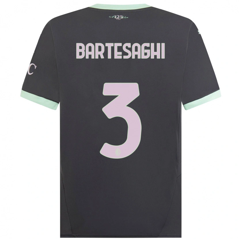 Danxen Herren Davide Bartesaghi #3 Grau Ausweichtrikot Trikot 2024/25 T-Shirt Schweiz