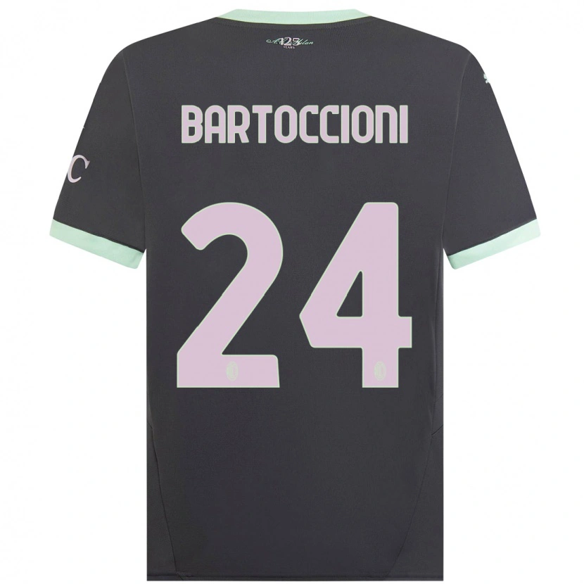 Danxen Herren Andrea Bartoccioni #24 Grau Ausweichtrikot Trikot 2024/25 T-Shirt Schweiz