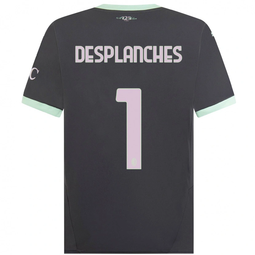 Danxen Herren Sebastiano Desplanches #1 Grau Ausweichtrikot Trikot 2024/25 T-Shirt Schweiz