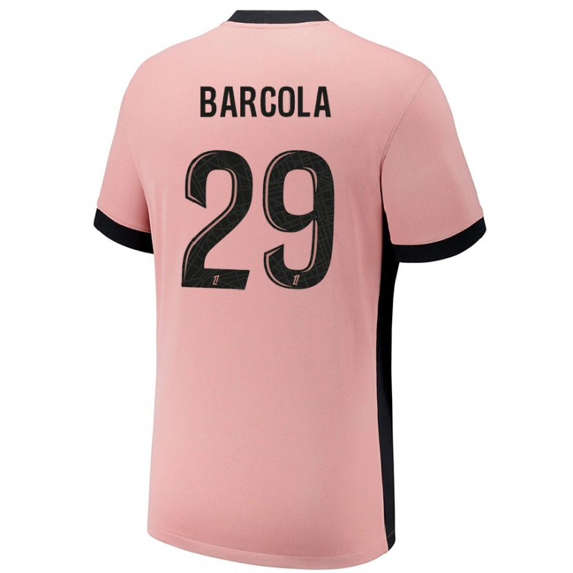 Danxen Herren Bradley Barcola #29 Rostros Ausweichtrikot Trikot 2024/25 T-Shirt Schweiz