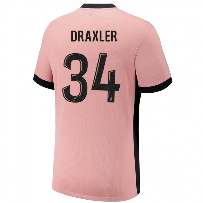 Danxen Herren Julian Draxler #34 Rostros Ausweichtrikot Trikot 2024/25 T-Shirt Schweiz