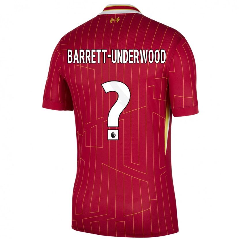 Danxen Damen Keehan Barrett-Underwood #0 Rot Gelb Weiß Heimtrikot Trikot 2024/25 T-Shirt Schweiz