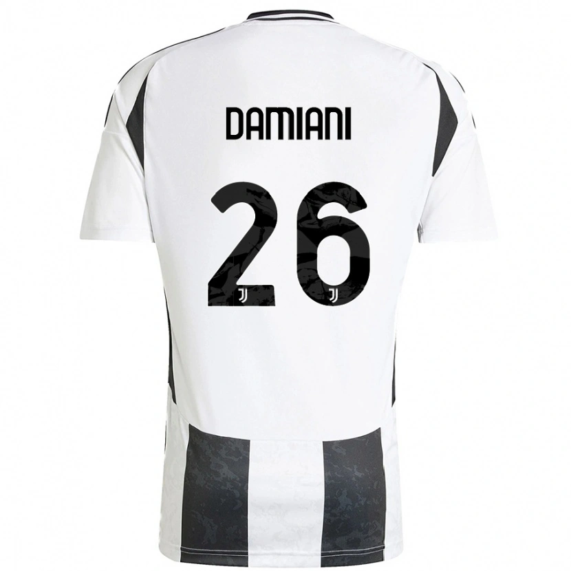 Danxen Damen Samuele Damiani #26 Weiß Schwarz Heimtrikot Trikot 2024/25 T-Shirt Schweiz