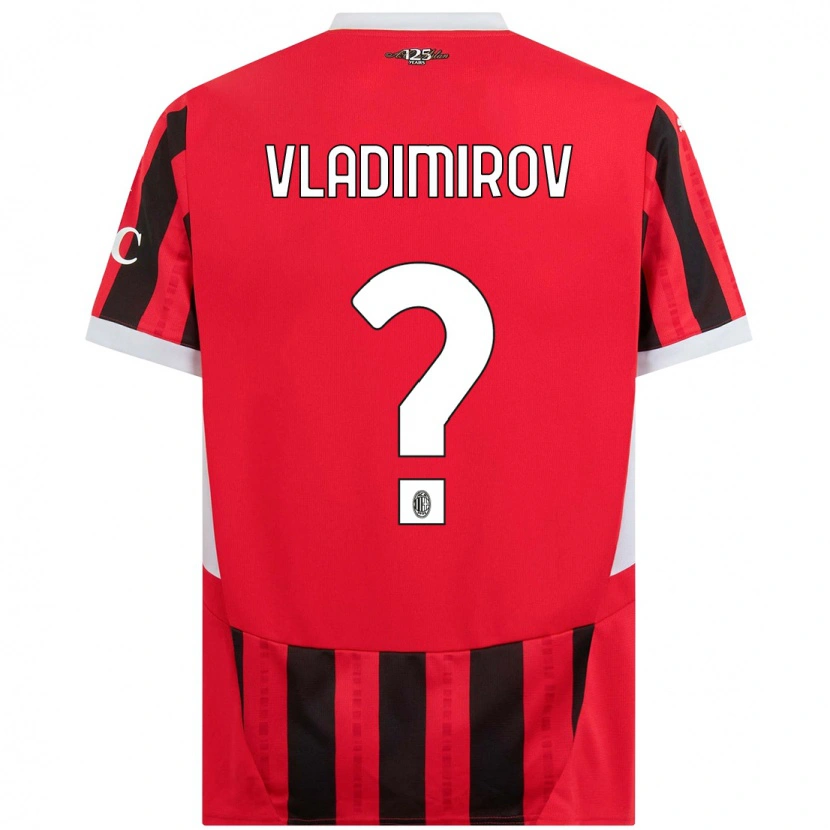 Danxen Damen Valeri Vladimirov #0 Rot Schwarz Heimtrikot Trikot 2024/25 T-Shirt Schweiz