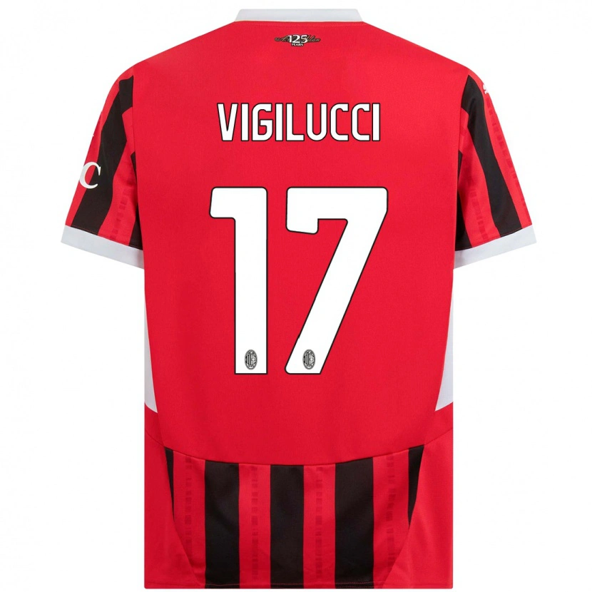 Danxen Damen Valery Vigilucci #17 Rot Schwarz Heimtrikot Trikot 2024/25 T-Shirt Schweiz