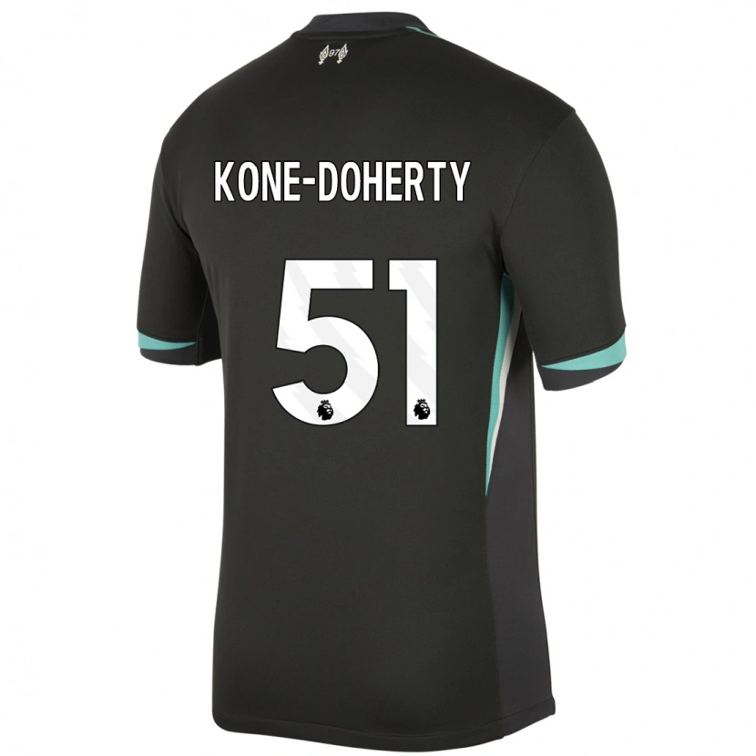 Danxen Damen Trent Kone-Doherty #51 Schwarz Anthrazitweiß Auswärtstrikot Trikot 2024/25 T-Shirt Schweiz